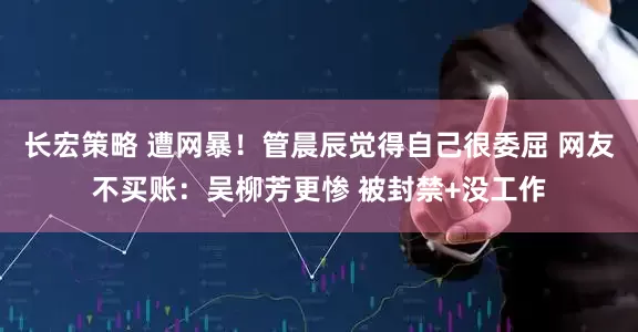 长宏策略 遭网暴！管晨辰觉得自己很委屈 网友不买账：吴柳芳更惨 被封禁+没工作